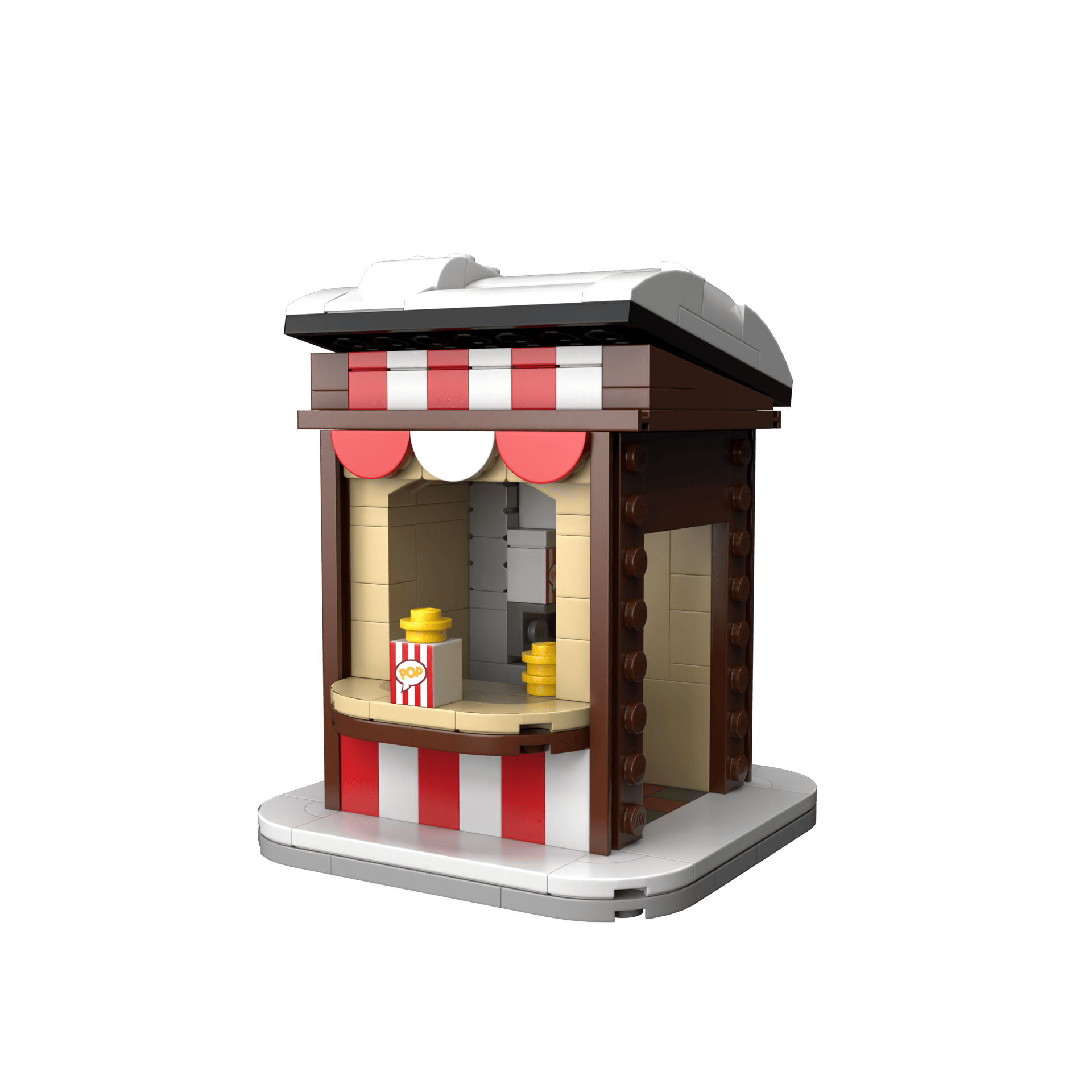 Christmas popcorn stand
