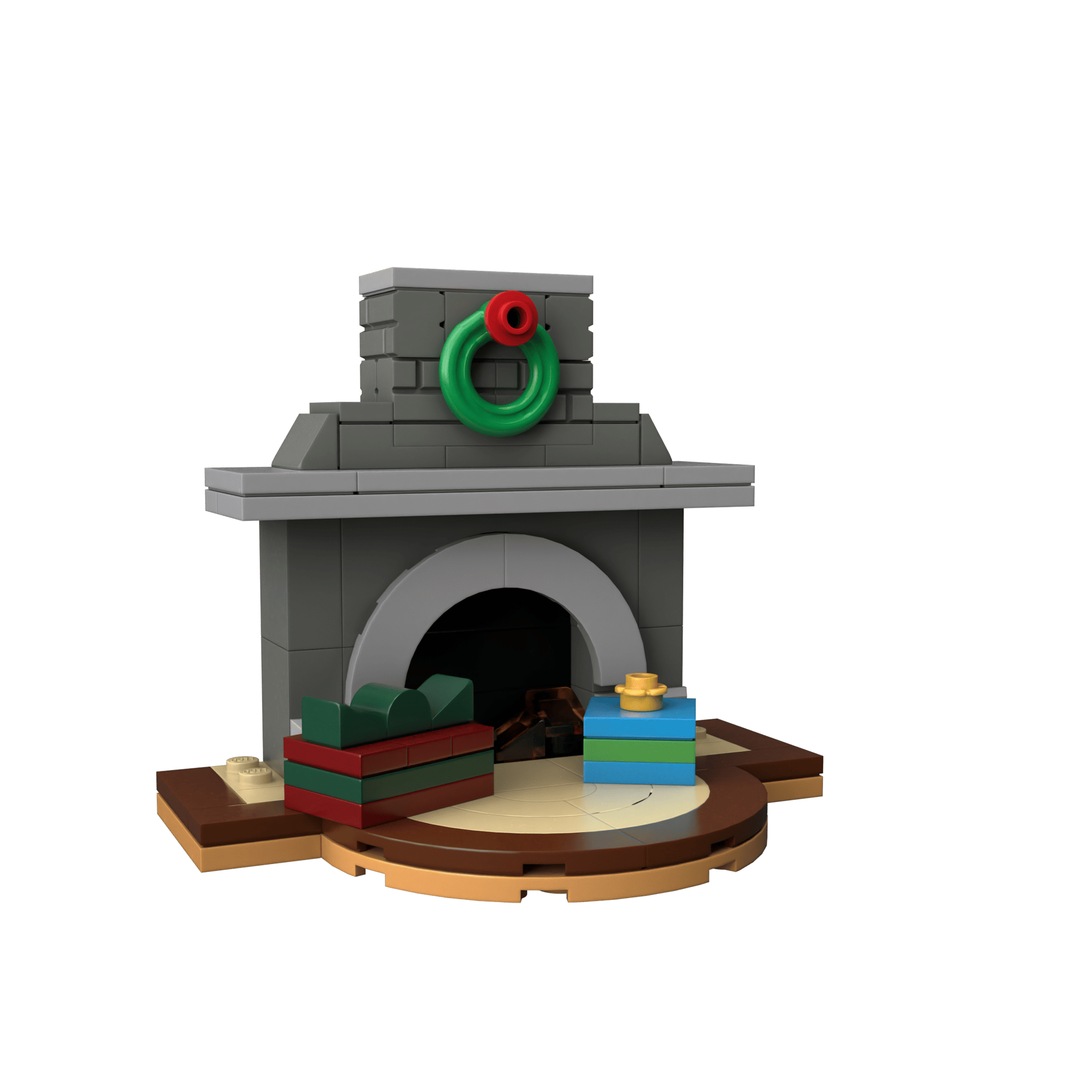 LEGO Christmas Fireplace MOC - Image 2