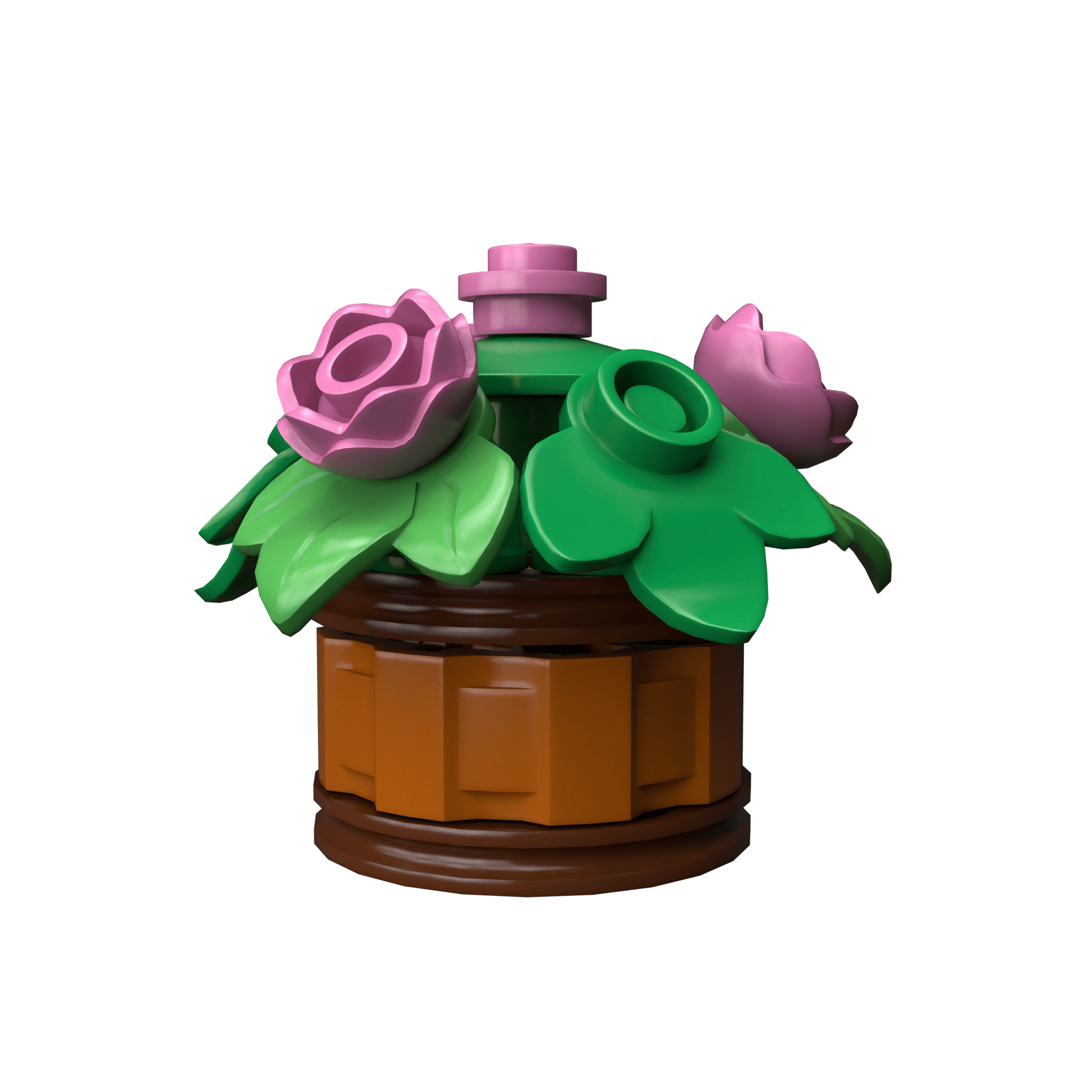 LEGO Rose Flower Pot MOC